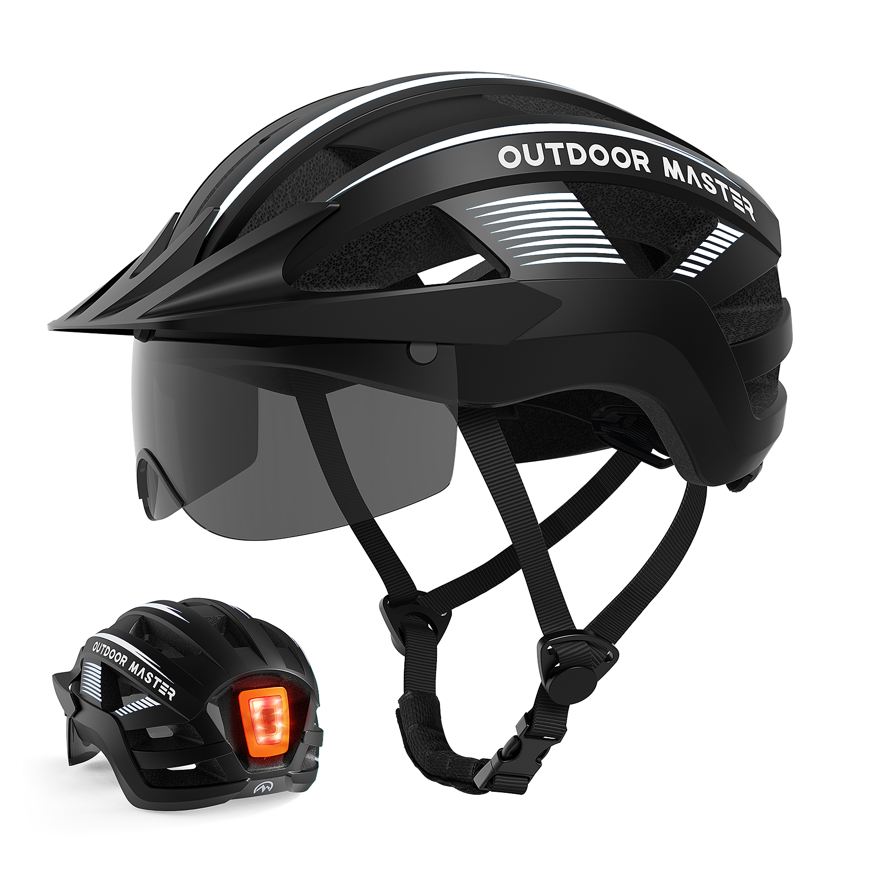 Outdoor Master RHINO Urban Bicycle Helmet with LED Light