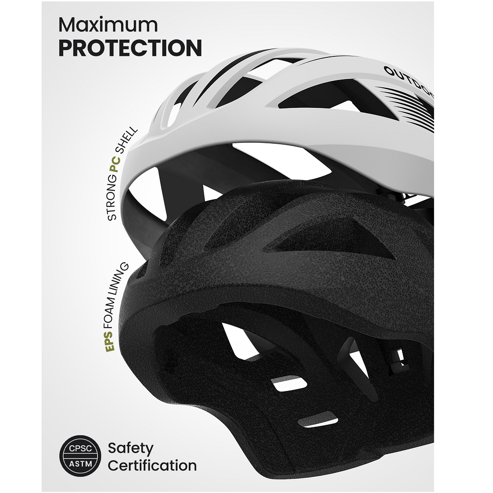 Outdoor Master RHINO Urban Bicycle Helmet with LED Light