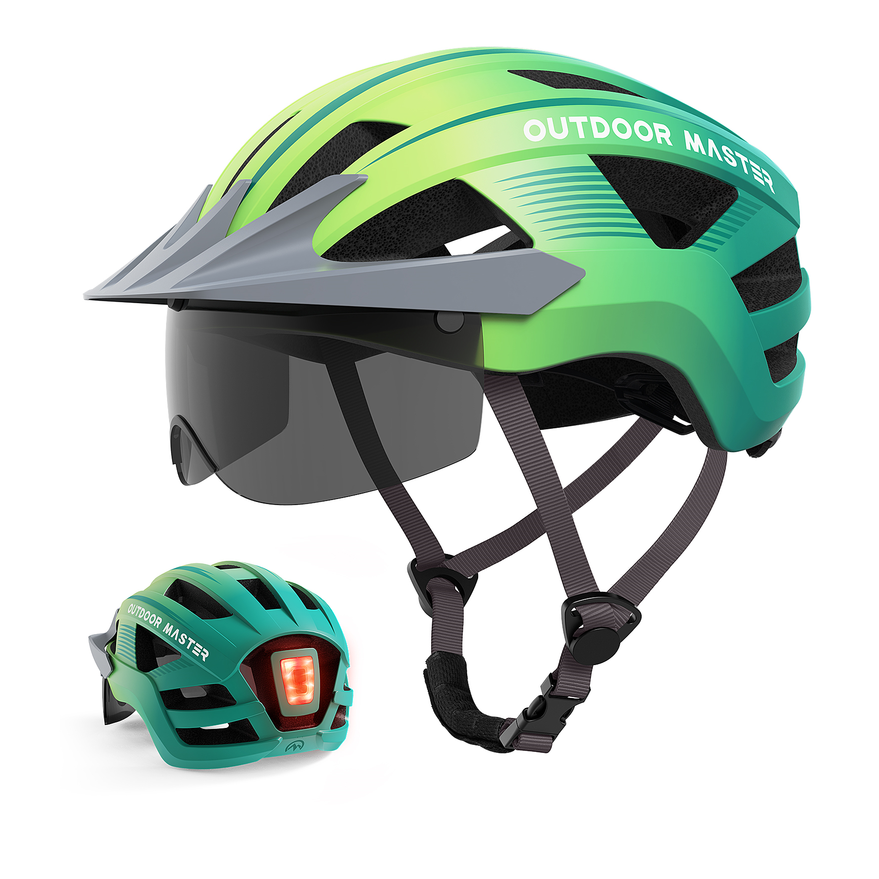 Outdoor Master RHINO Urban Bicycle Helmet with LED Light – Best Bike Corp