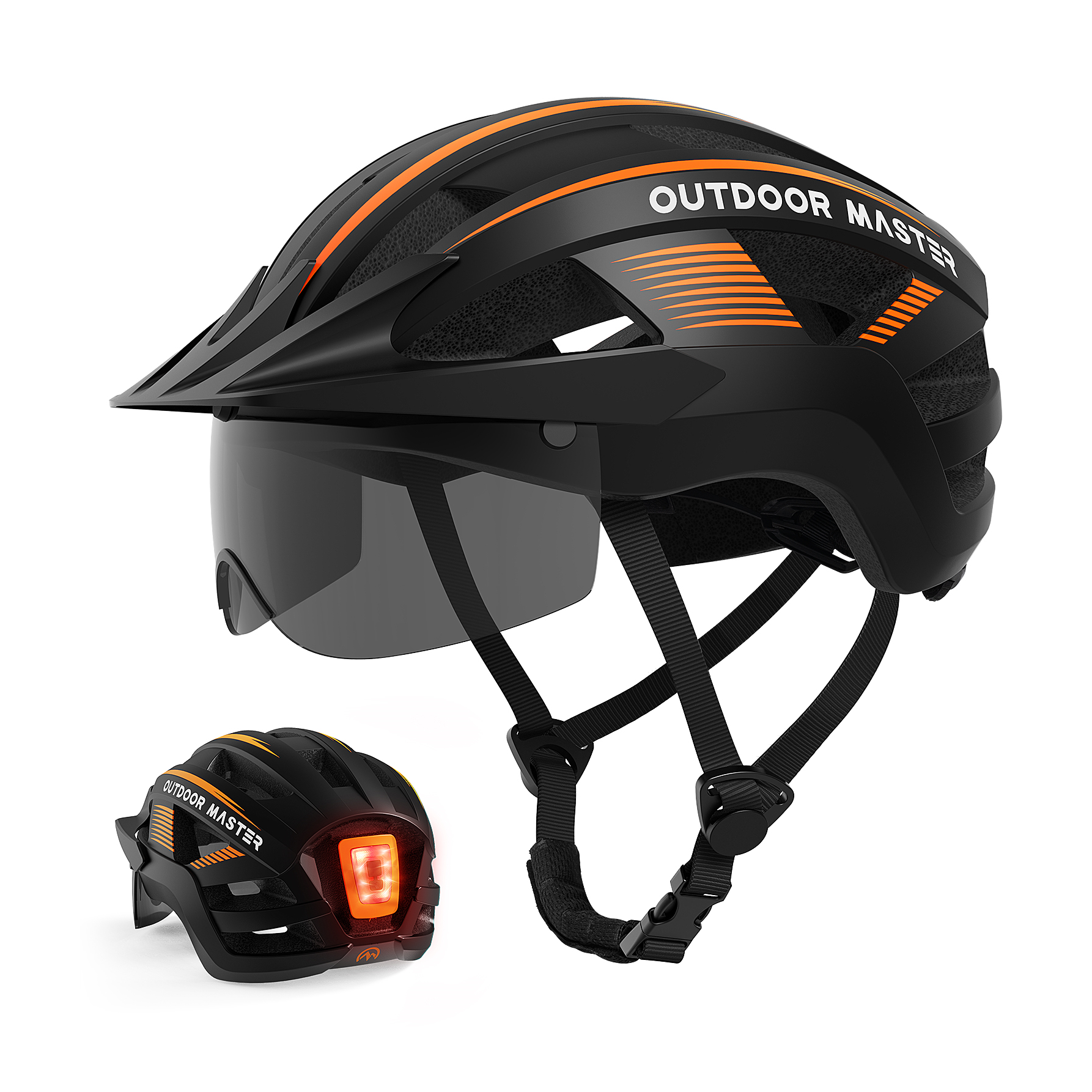 Outdoor Master RHINO Urban Bicycle Helmet with LED Light