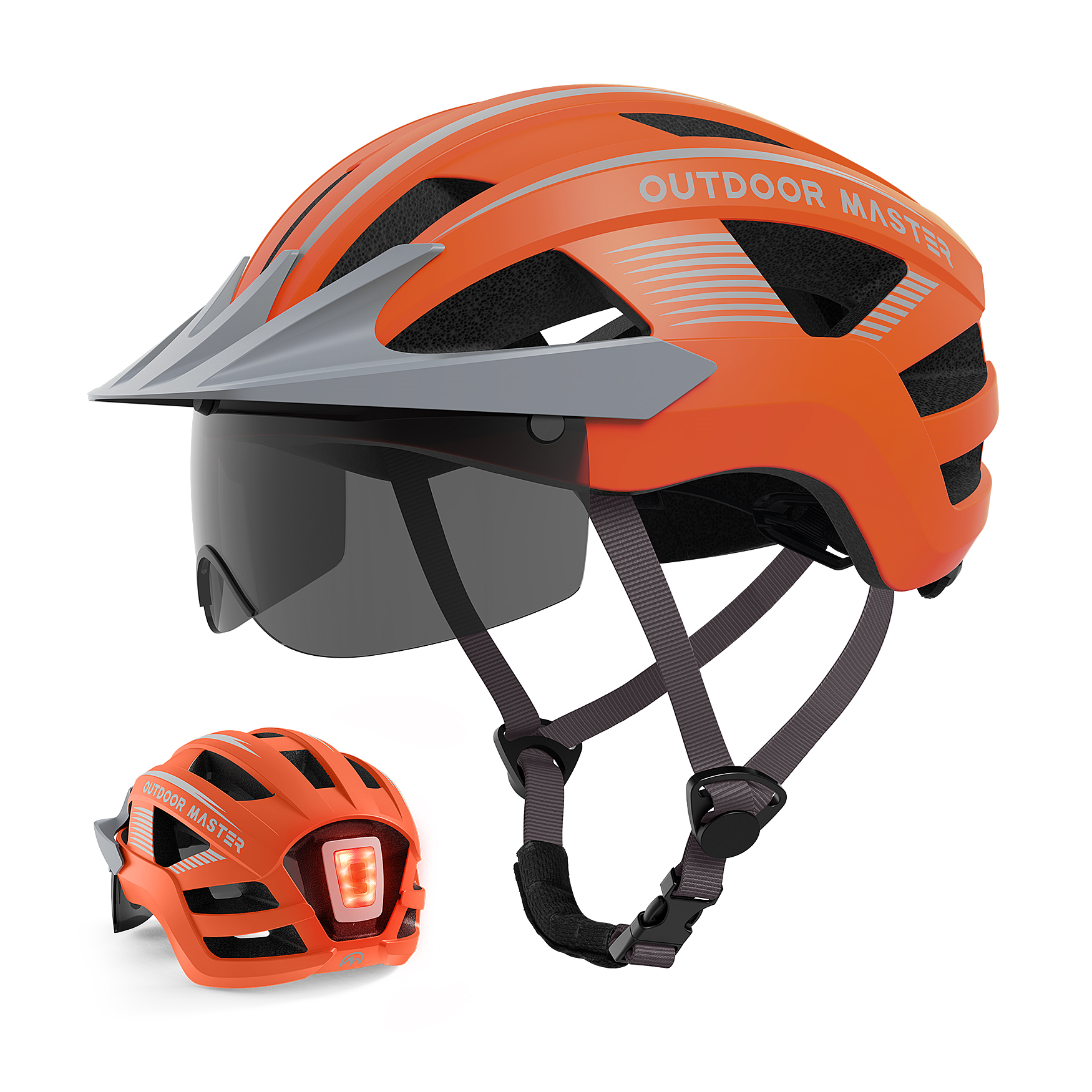 Outdoor Master RHINO Urban Bicycle Helmet with LED Light