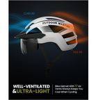 Outdoor Master RHINO Urban Bicycle Helmet with LED Light